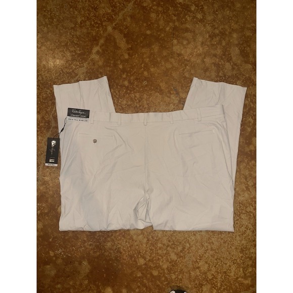 NWT Walter Hagen Men's 11 Big & Tall Majors Golf Pants Size 48x30 Light Khaki - Picture 5 of 6